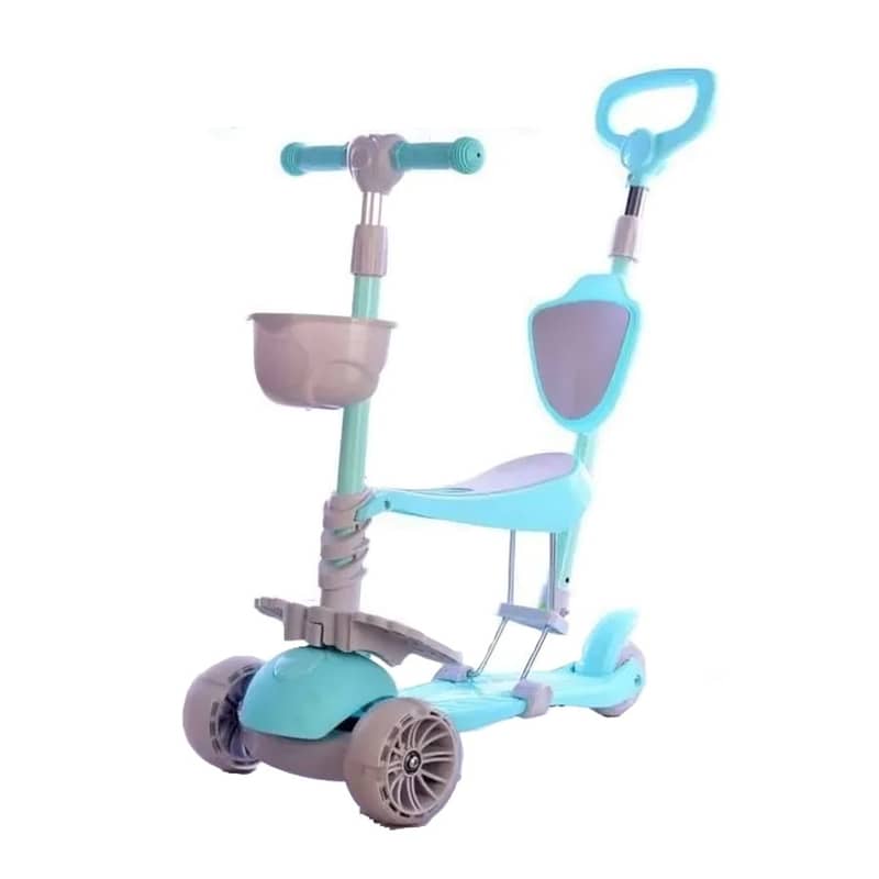 2 In 1 Kids Scooter with Adjustable Height - سكوتر أطفال 2 في 1 0