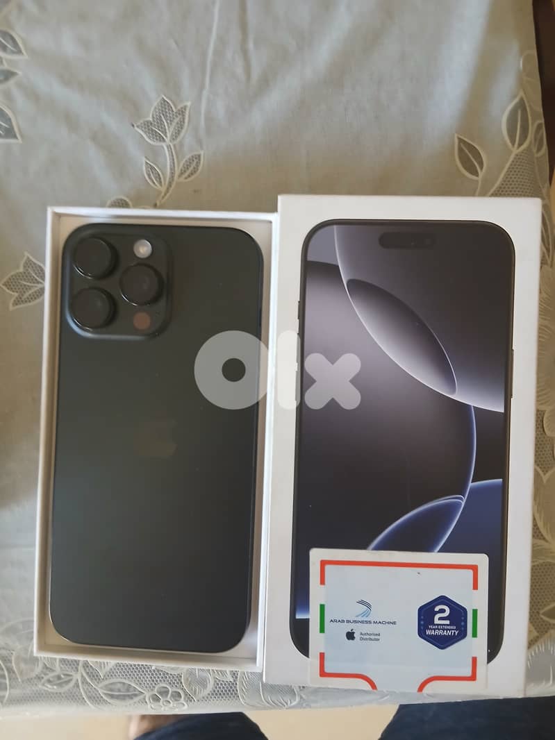 Iphone 16 pro max mcharag 15 mara bas w mgamrak w battery 100 0