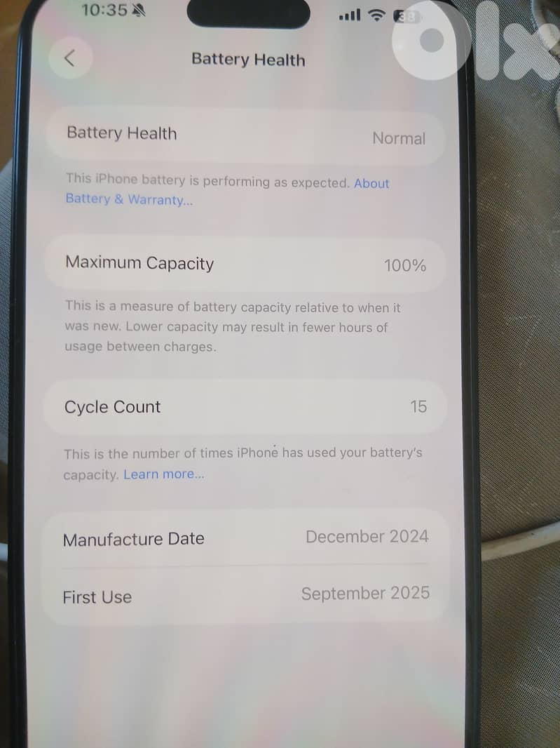 Iphone 16 pro max mcharag 15 mara bas w mgamrak w battery 100 1