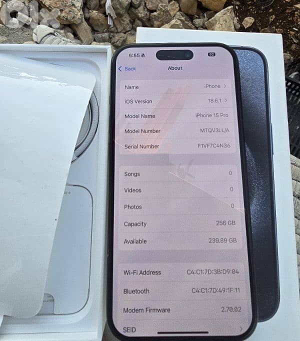 IPhone 15 Pro 256 Blue titanium 2