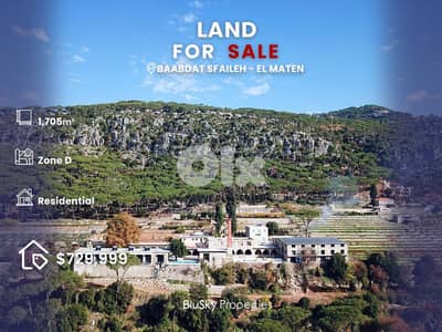 Land For SALE In Baabdat أرض للبيع #GS