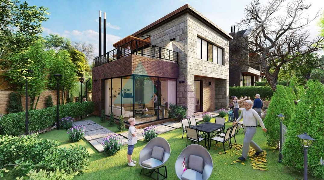 3 Villas on 1,200m2 land 4sale in Hrajel / Faraya فلل للبيع في حراجل 0