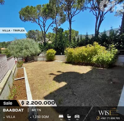 1,250 SQM Villa for SALE in Baabdat