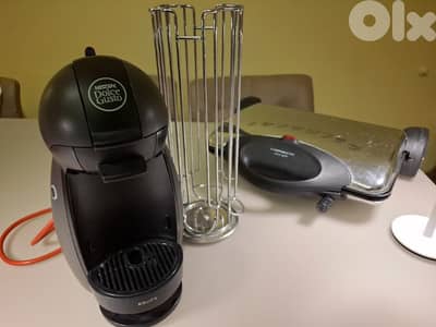 Krups coffee machine + Toaster Tefal + Grill Campomatic