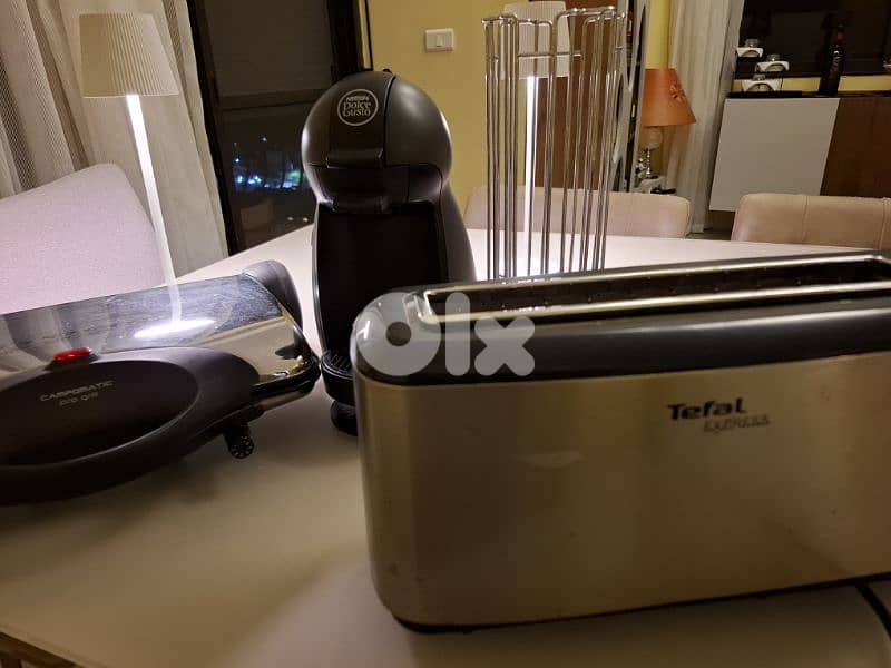 Krups coffee machine + Toaster Tefal + Grill Campomatic 5