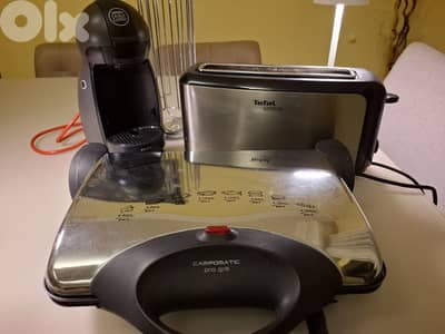 Grill Campomatic almost new + Toaster + coffee machine great condition