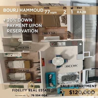 Apartments for sale in Bourj Hammoud RA28 شقق للبيع في برج حمود