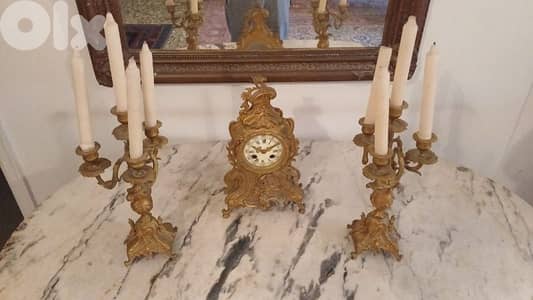 chandelier + horloge