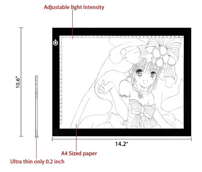A3-C-USB LED Light Box, designed for precision and comfort. 4