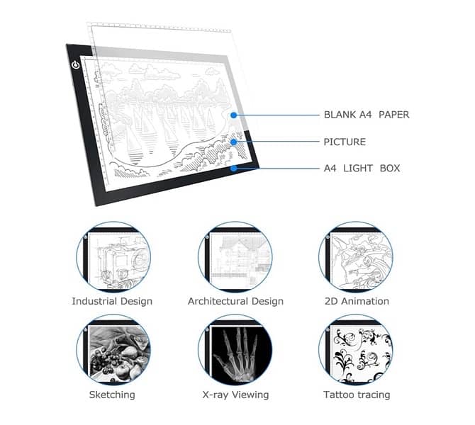 A3-C-USB LED Light Box, designed for precision and comfort. 7