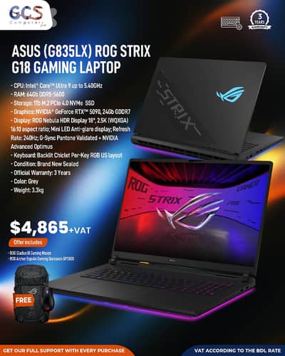 Asus (G835LX) ROG Strix G18 Gaming Laptop