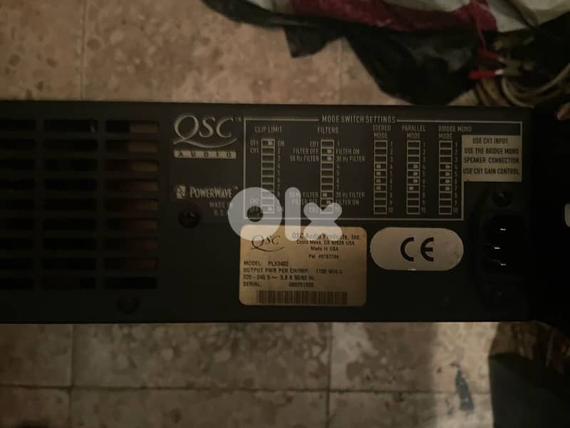 QSC amplifier 1