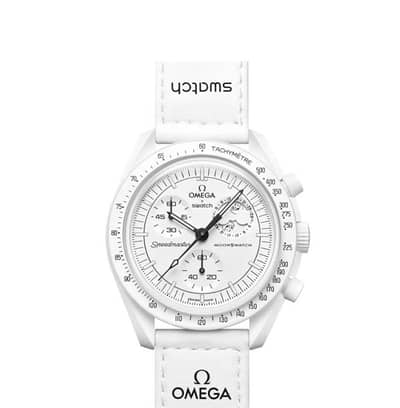 Swatch X Omega Watch Mission to the Moonphase Snoopy White Brand New