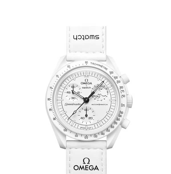 Swatch X Omega Watch Mission to the Moonphase Snoopy White Brand New 0