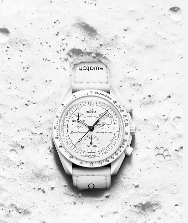 Swatch X Omega Watch Mission to the Moonphase Snoopy White Brand New 2