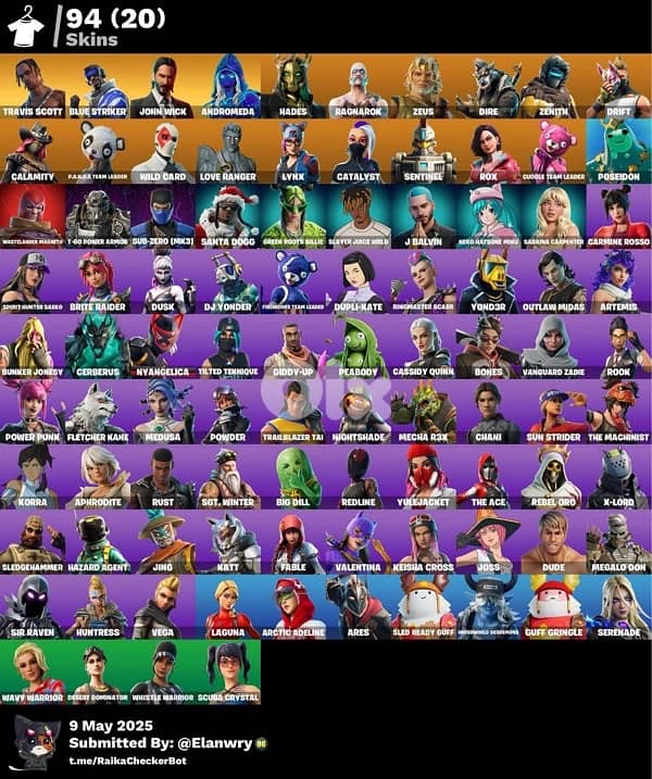 fortnite travis scout account 0