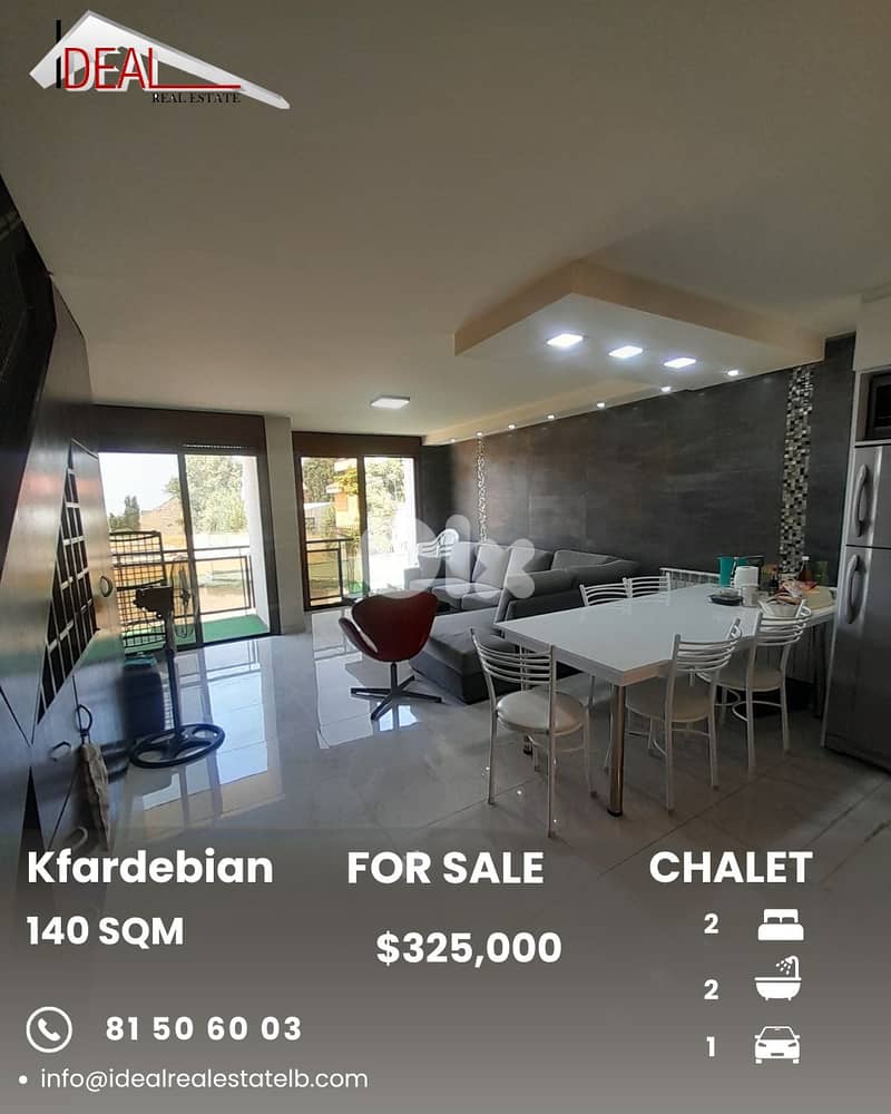Chalet for sale in Kfardebian Keserouan شاليه للبيع في كفردبيان كسروان 0
