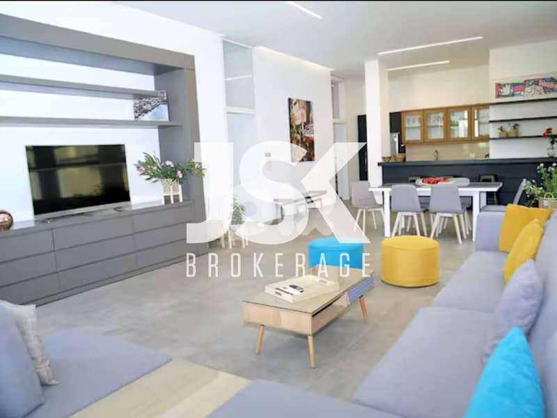 L19400 - Furnished Apartment with Backyard For Rent in Baabda 0
