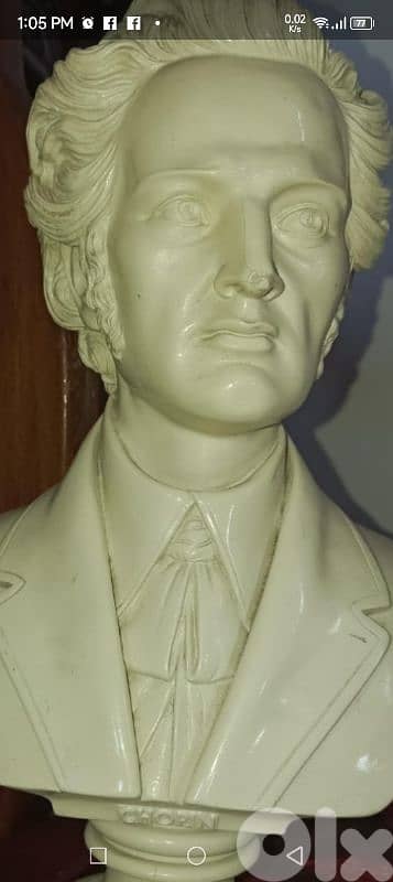 Bust of Frédéric Chopin. 1