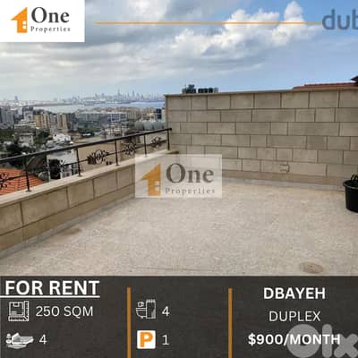 DUPLEX FOR RENT DBAYEH