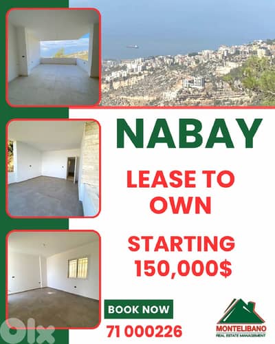 125 sqm Apartment For Sale in Nabay (نابيه) with 60 sqm Terrace+View