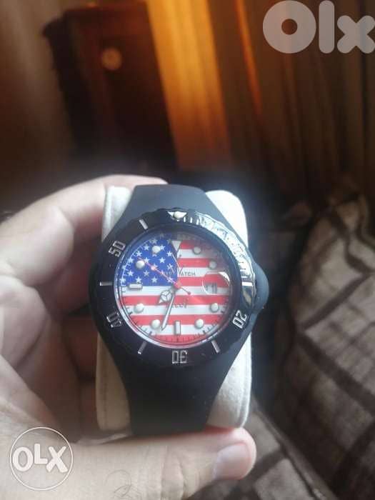 Toy watch original American flag 0