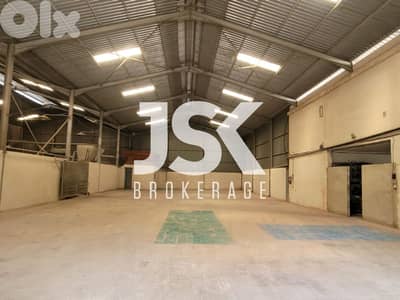 L19433 - 550 SQM Industrial Warehouse For Rent in Hbeline, Jbeil
