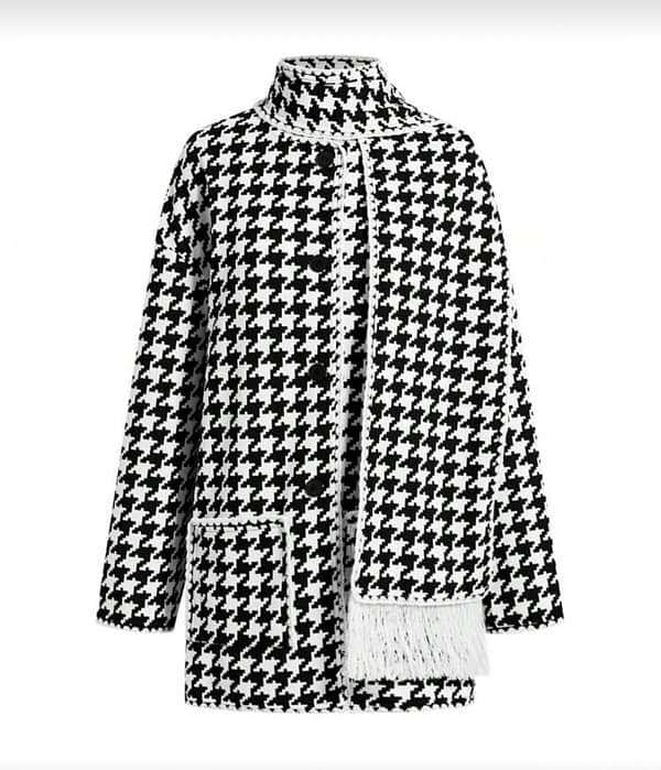 new long jacket houndstooth جاكيت شتوي جديد 0