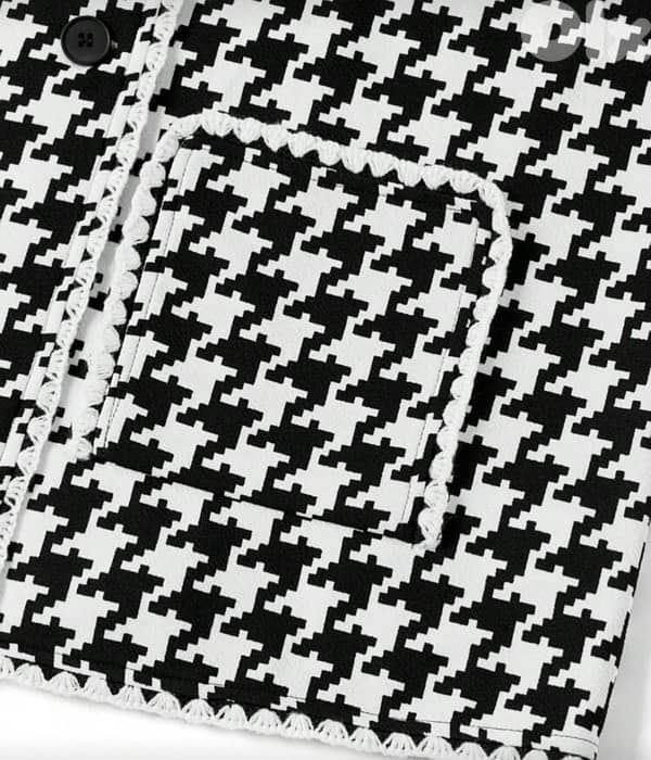 new long jacket houndstooth جاكيت شتوي جديد 1