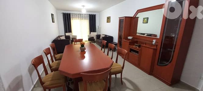 غرفة سفرة+ صالون+ طاولة نص+ طاولة TV