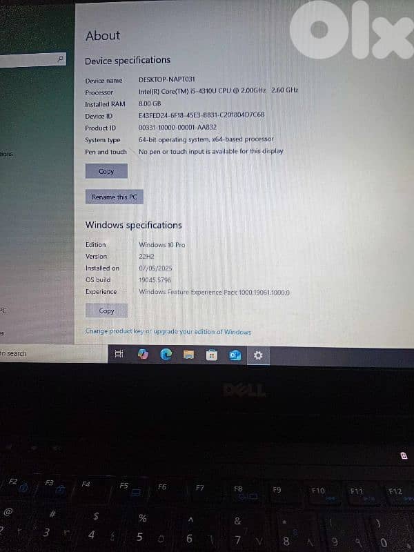 Dell laptop core i5 Used 4