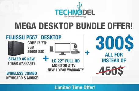 i7 desktop & Monitor full system offer