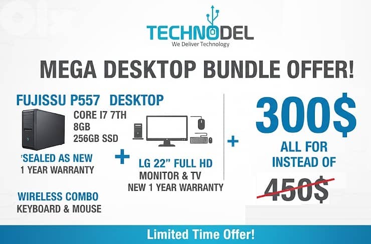 i7 desktop & Monitor full system offer 0