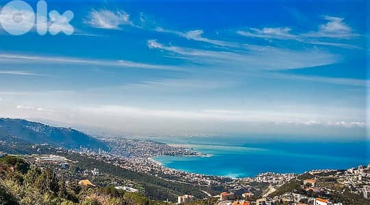 920 SQM Land in Kfour with Sea & Mountains View (Non-Obstructive)