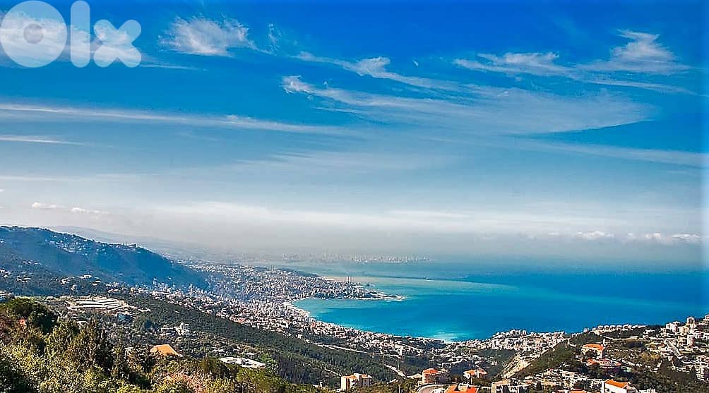 920 SQM Land in Kfour with Sea & Mountains View (Non-Obstructive) 0