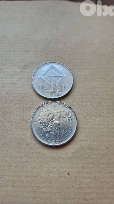 2 old italian coins
