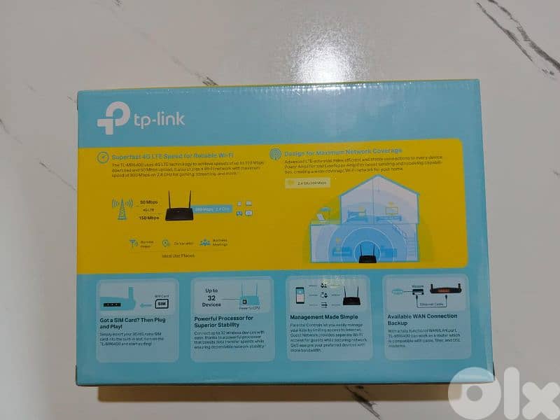 TP LINK 300 Mbps WI-FI 4G LTE Router (NEW) 1