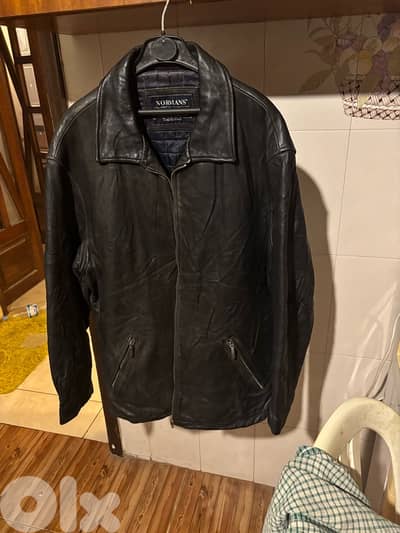NORMANS Real Leather Jacket Designed in Italy
