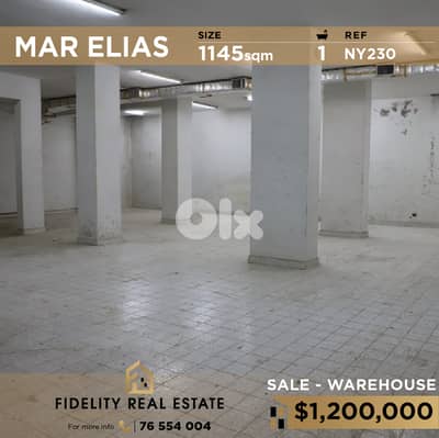 Warehouse for sale in Mar Elias NY230 مستودع للبيع في مار الياس