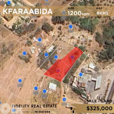 Land for sale in Kfaraabida RKM5 أرض للبيع في كفرعبيدا