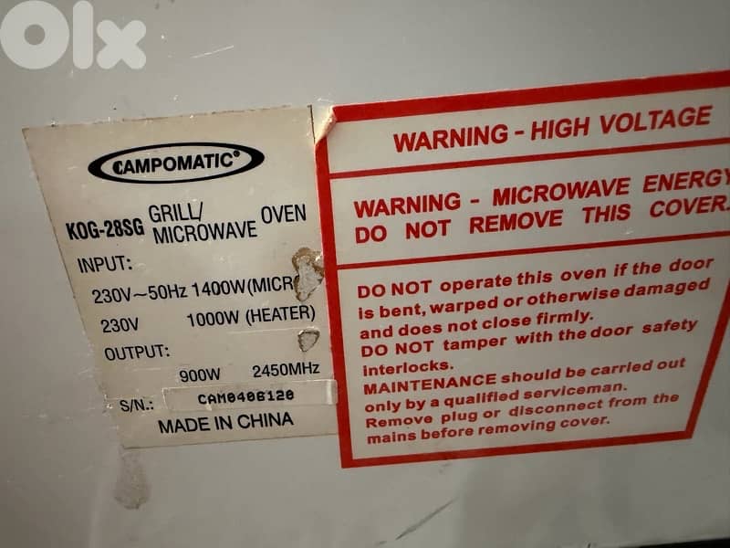 Grill / Microwave 0