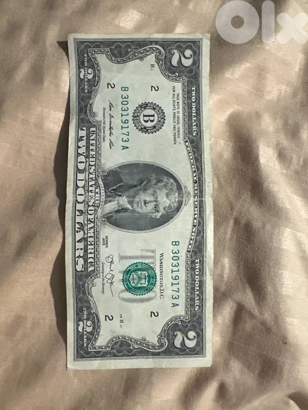 2 dollars paper money series 2013 0