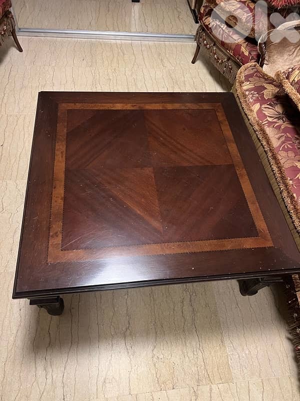 brown square table 2