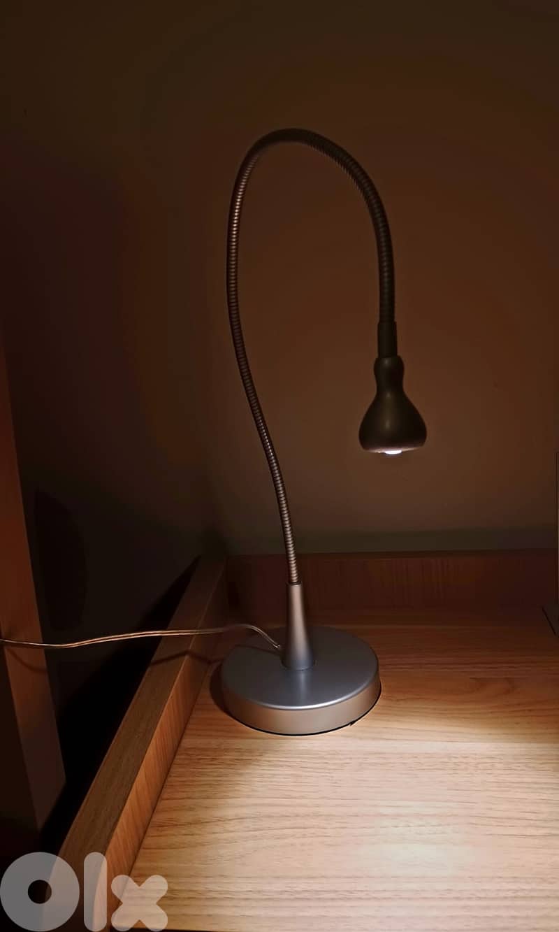 Ikea NÄVLINGE LED Table Lamp (Silver) - Perfect for Desk or Bedside 0