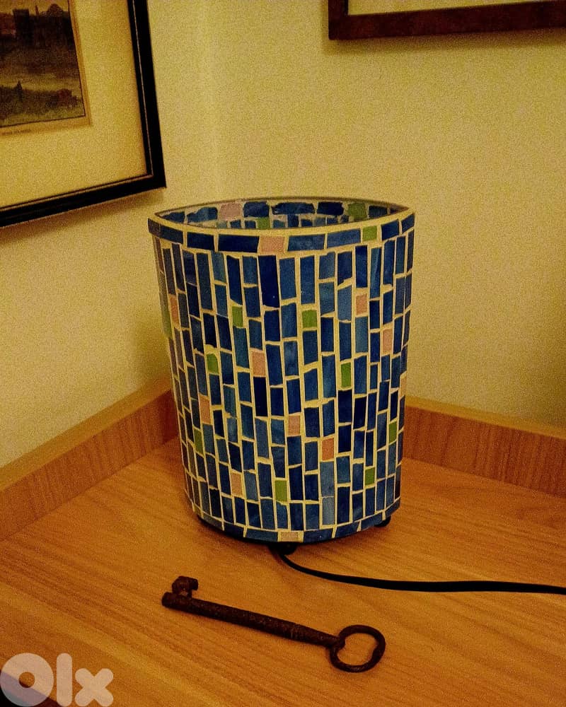 Glass mosaic table lamp 1