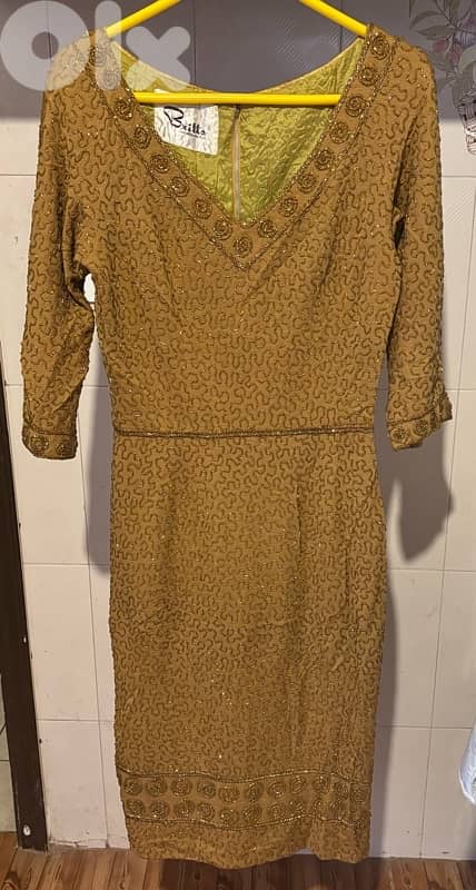 VINTAGE Dress فستان مطرّز بالخرز 1950 0