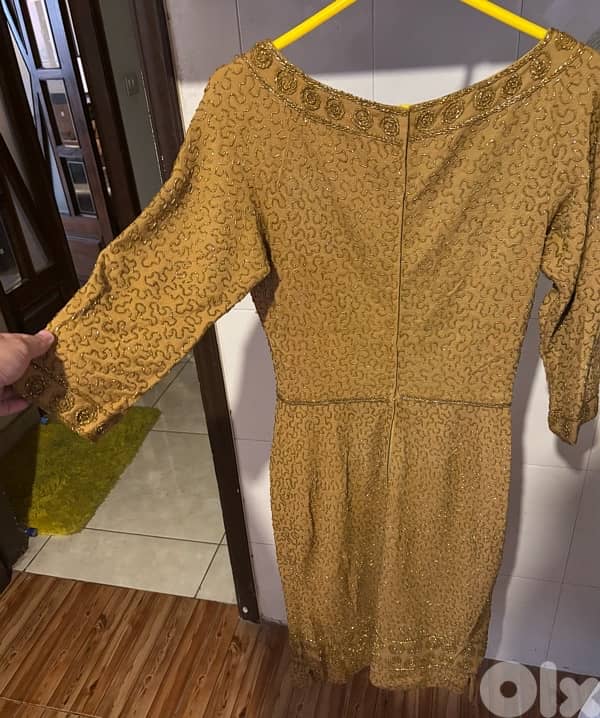 VINTAGE Dress فستان مطرّز بالخرز 1950 1
