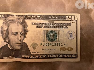 20 usd star note series 2017 A