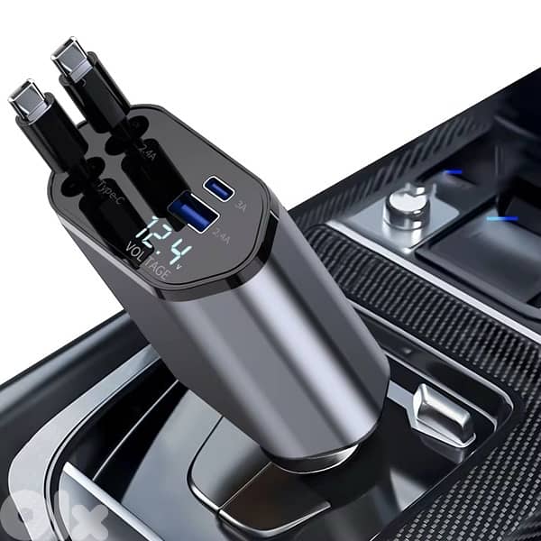 Car Charger – Multi Port & Rotating 4