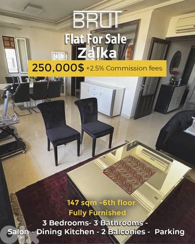 Furnished apartment for Sale in Zalka - 147 sqm - New Building